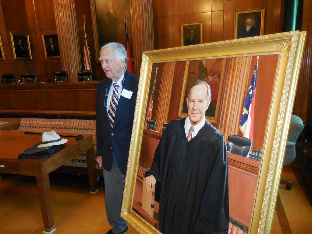 Chief Justice Lake's portrait artist John Becker