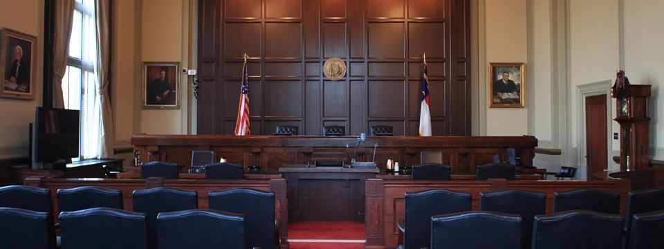 Court of Appeals courtroom and bench