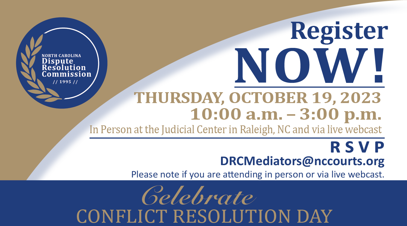 DRC Celebrate Conflict Resolution Day Register Now