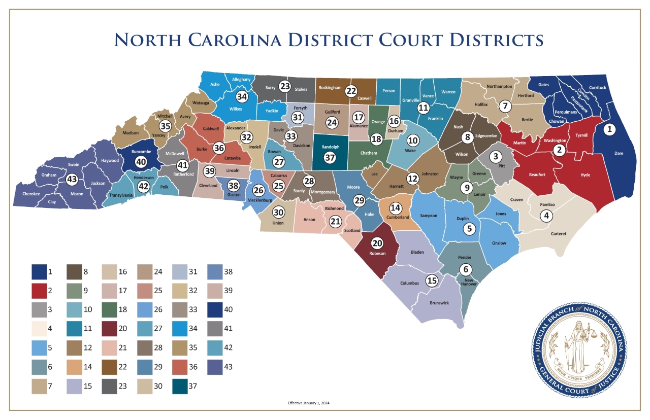 District Court Districts Map 2024