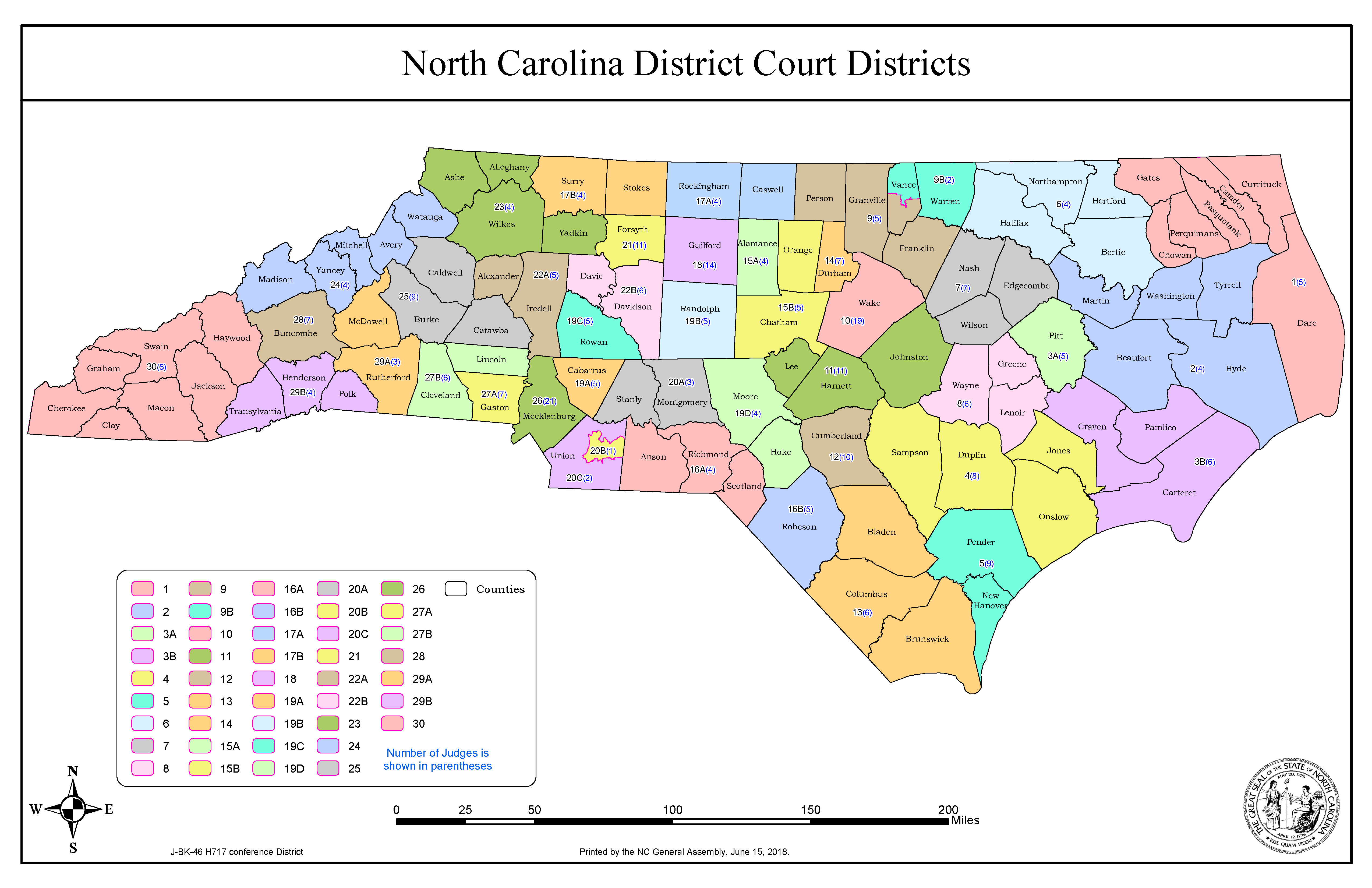 District Court Districts Map 2019