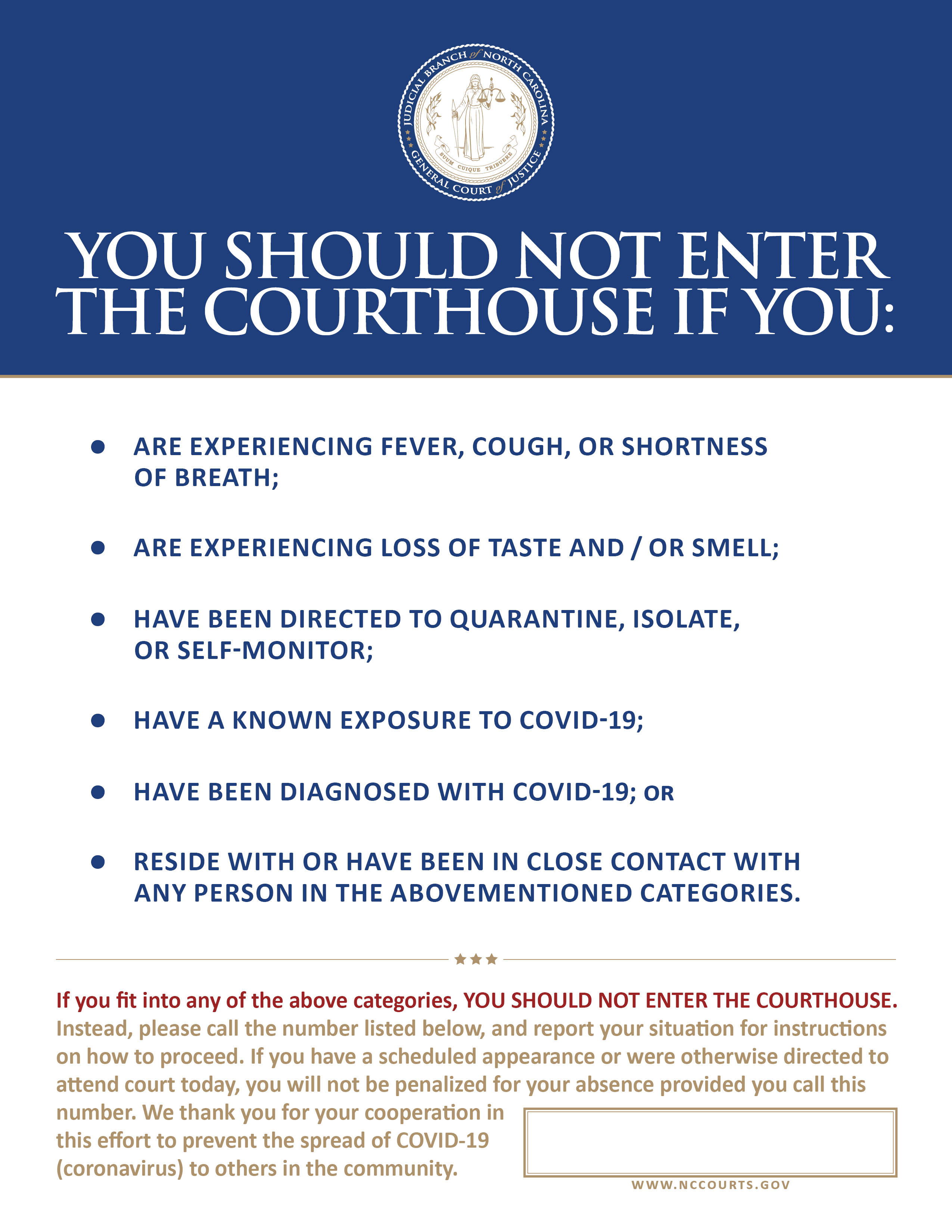 Do Not Enter Courthouse