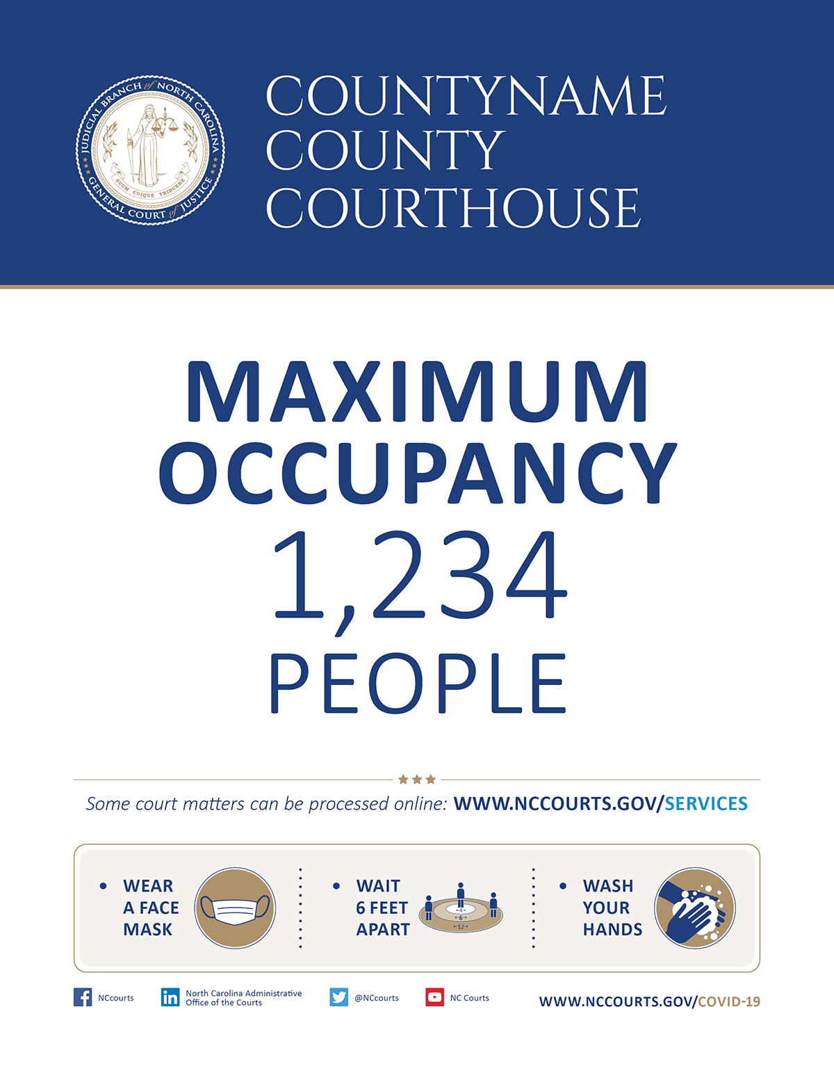 Maximum Occupancy sign