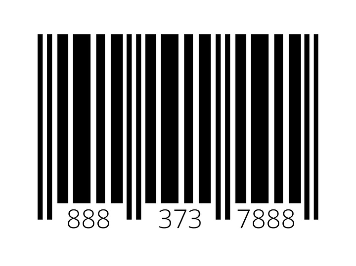 Human Trafficking Barcode Label white