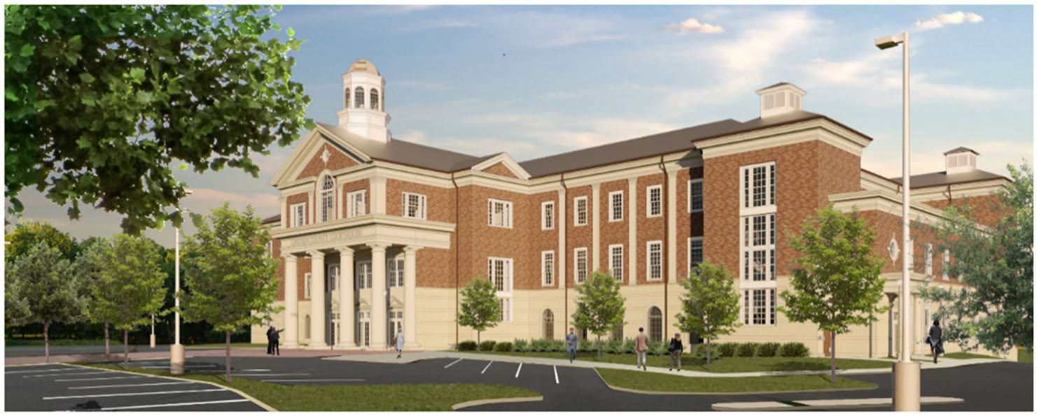 A rendering of the new Lincoln County Courthouse
