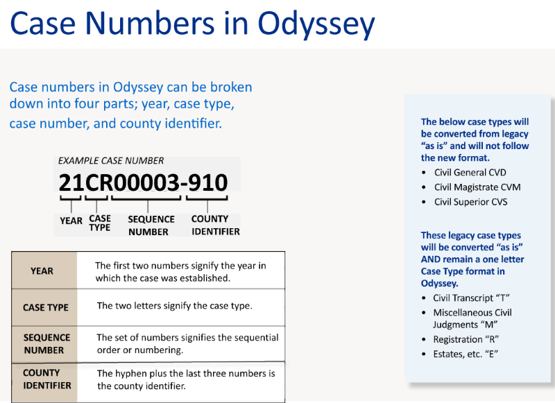 what is a case number example