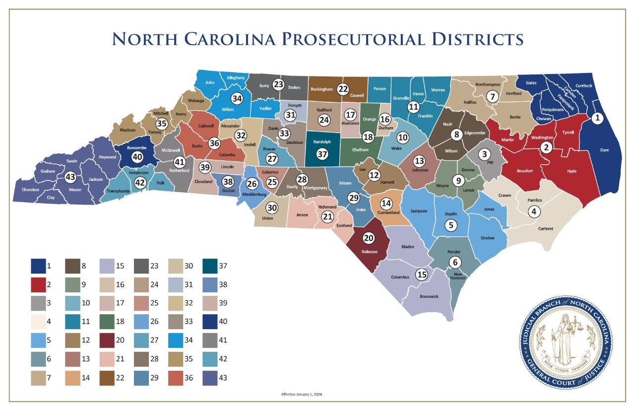 Prosecutorial Districts Map 2024