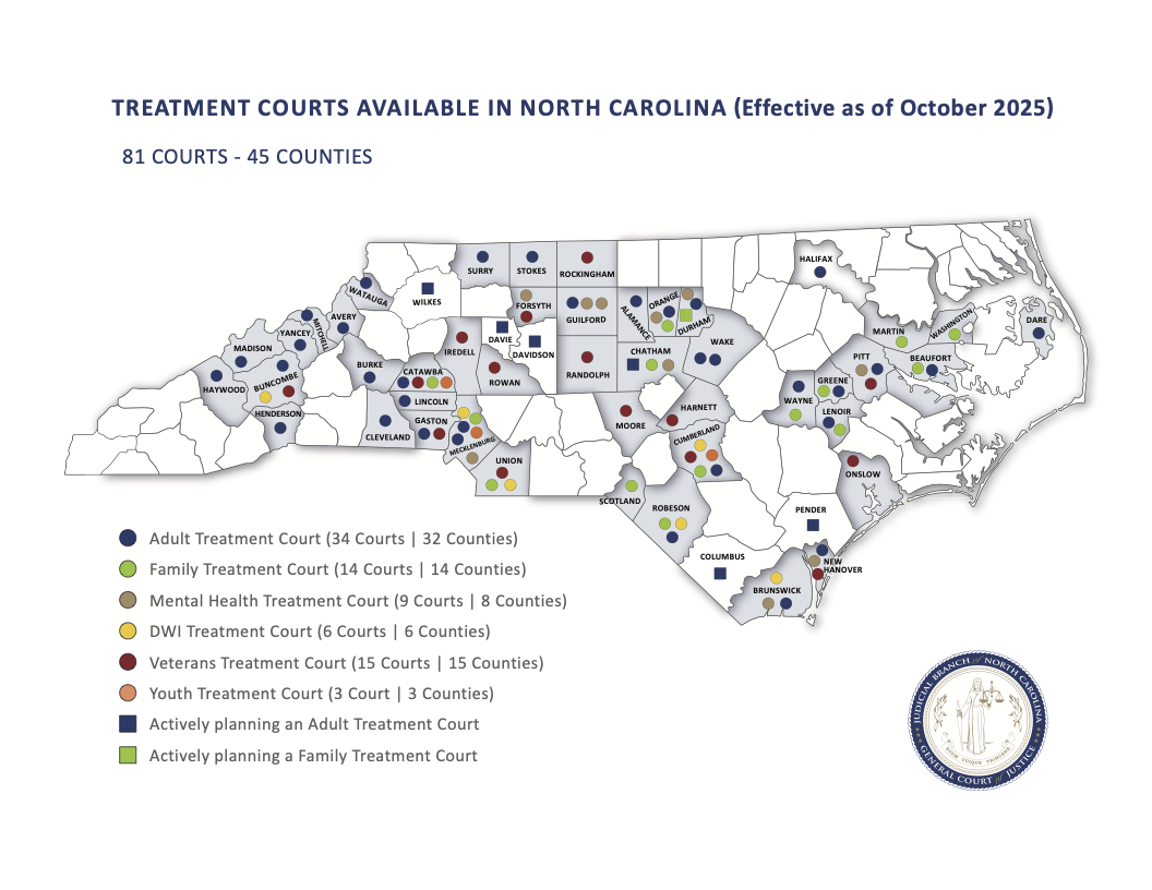 Recovery Courts Map