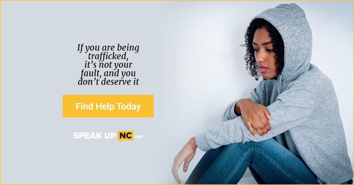 SpeakUpNC Youth Trafficking 2 ad