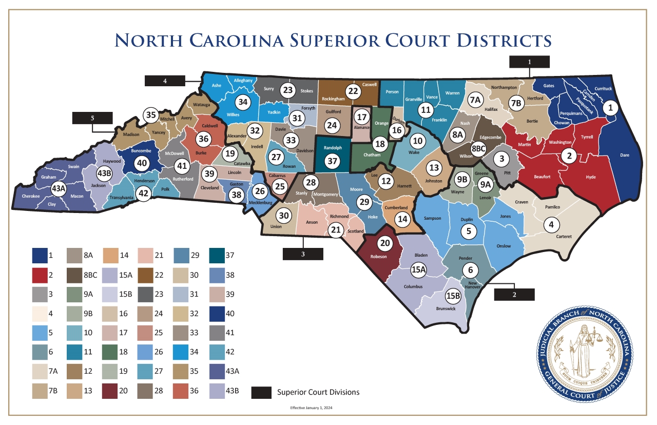 Superior Court Districts Map 2024