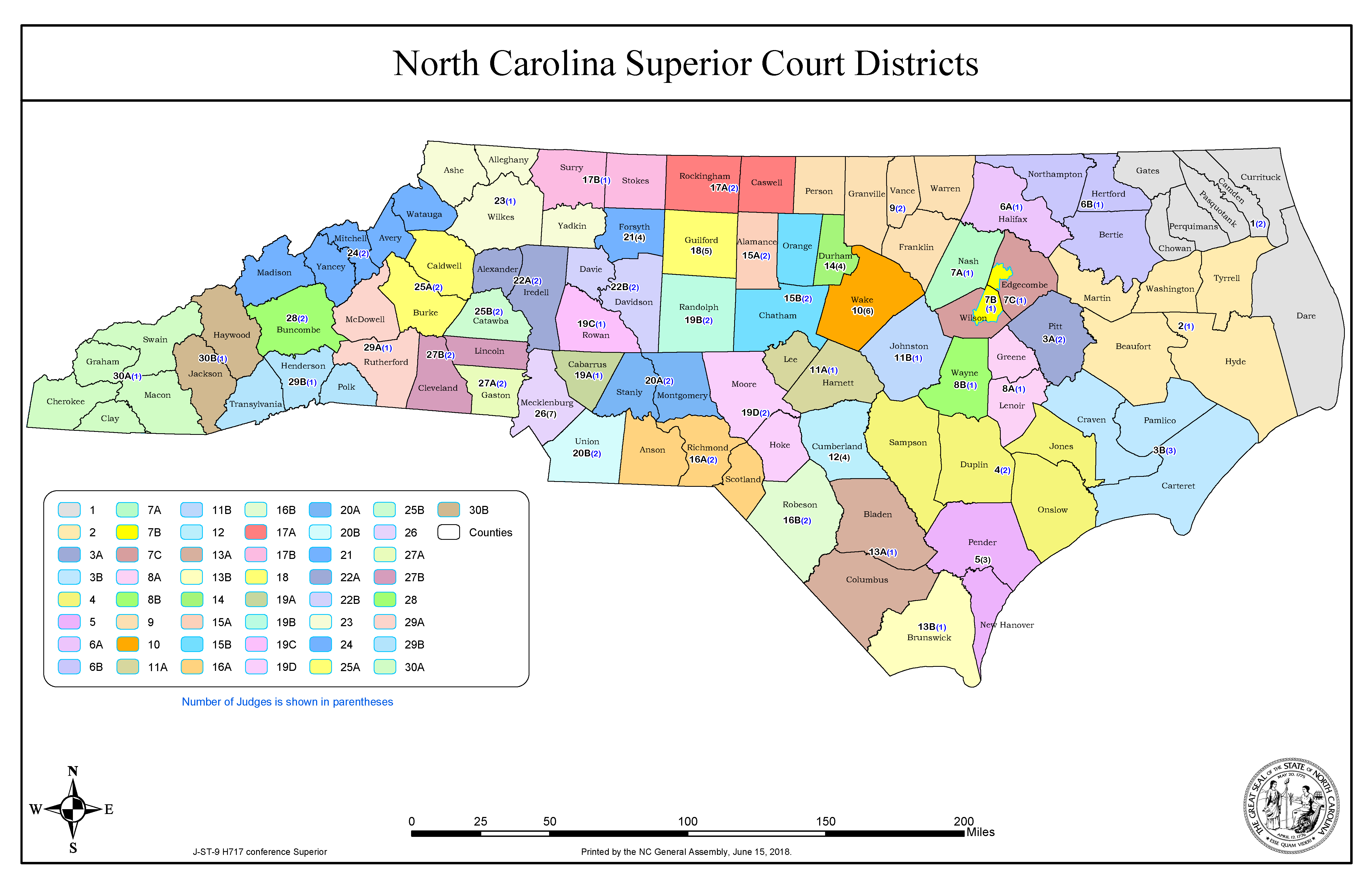 Superior Court Districts Map 2019