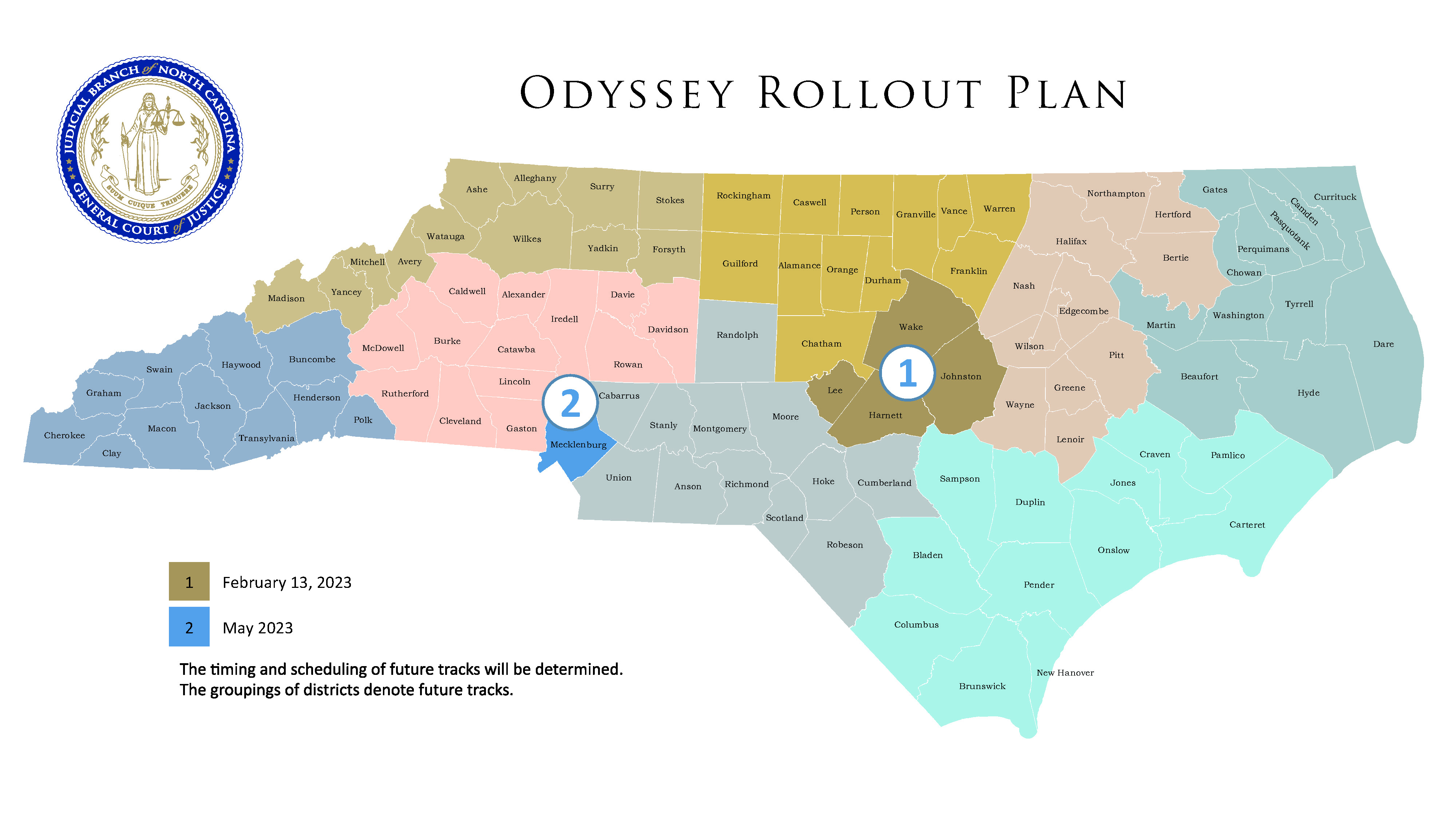 Odyssey Rollout Plan Map