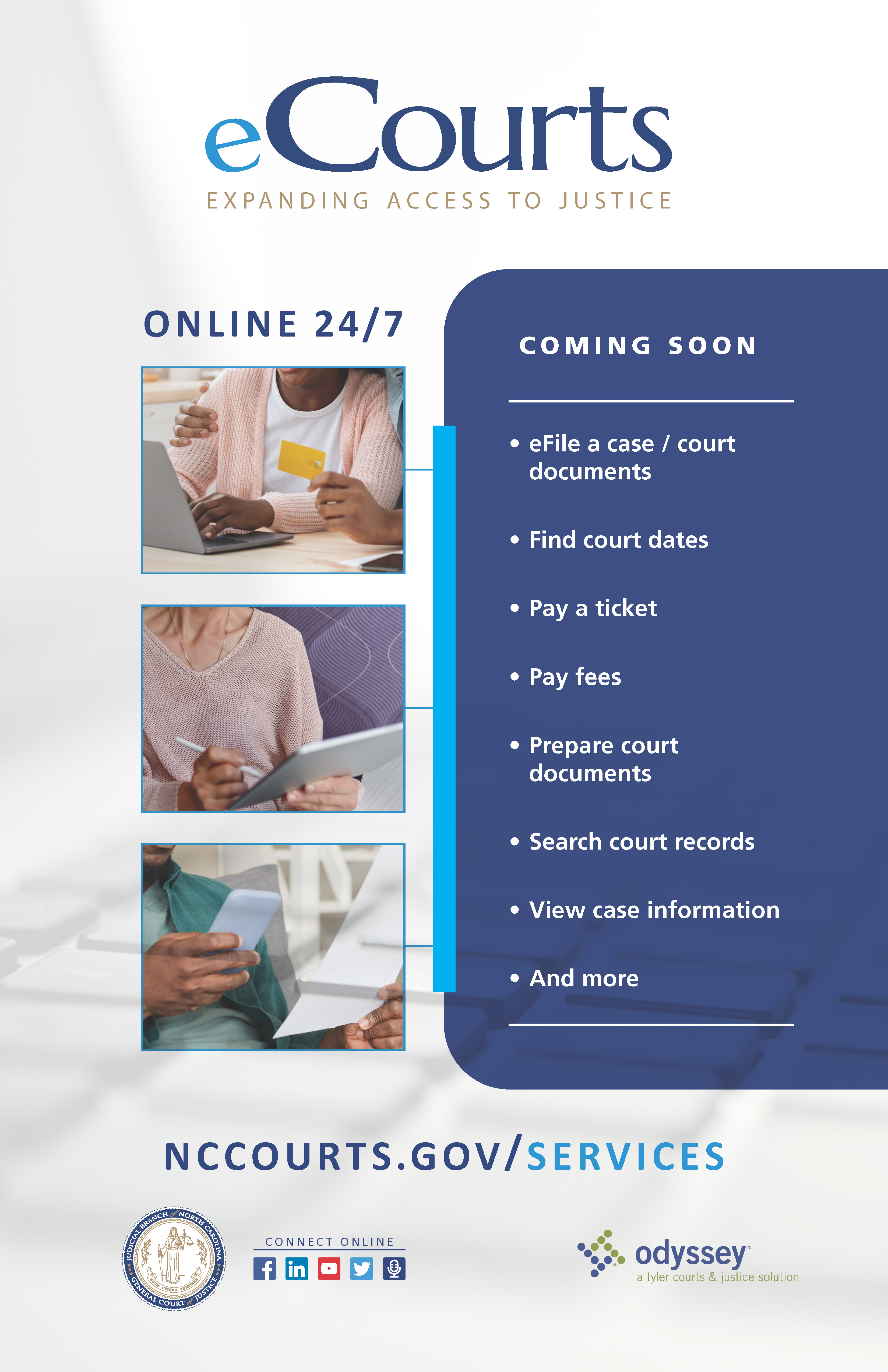 eCourts coming soon poster