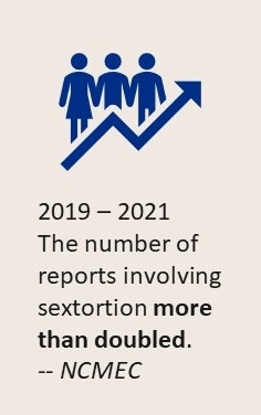 2019-2021: Sextortion has more than doubled