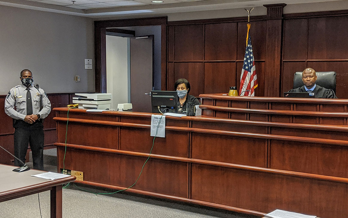 Wake County courtroom