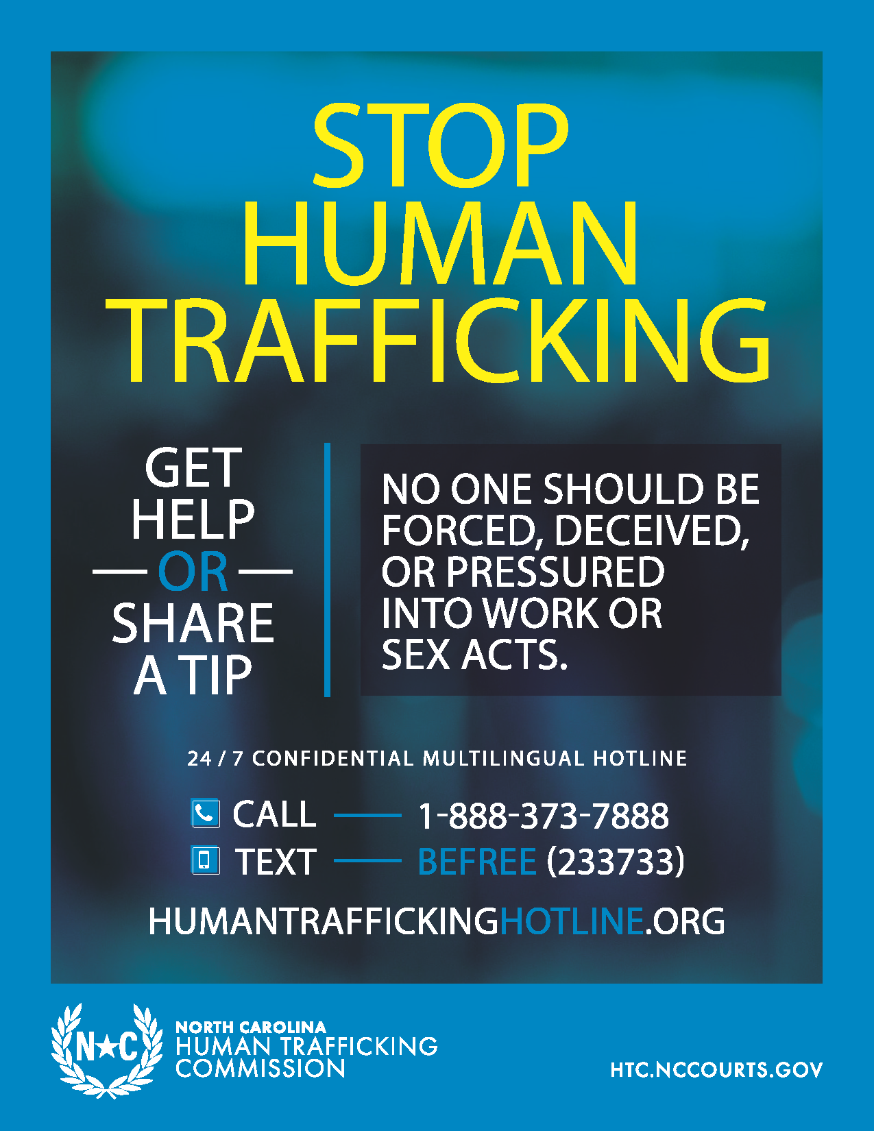 Human Trafficking Awareness Resource Library North Carolina Judicial Branch