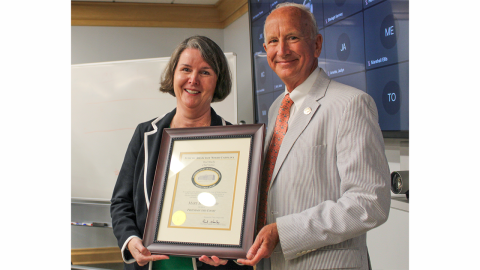 Chief Justice Newby and Mary Pollard (Photo Credit: Amanda Bunch)