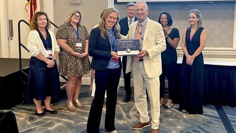 Trial Court Administrator Kellie Myers has been recognized by the Chief Justice’s Commission on Professionalism