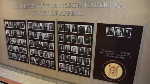Court of Appeals 50th anniversary portrait wall