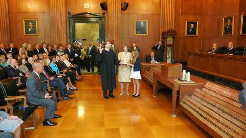 Justice Mark Martin sworn in
