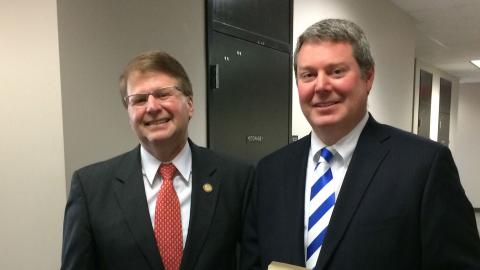 Judge Tom Jarrell and Chief Justice Martin