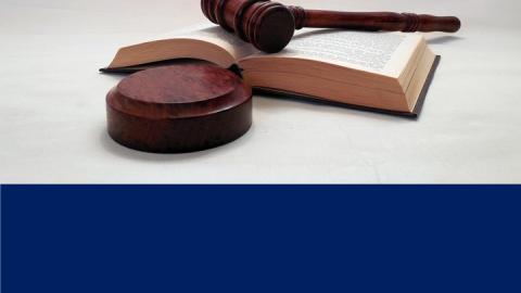 Gavel and book
