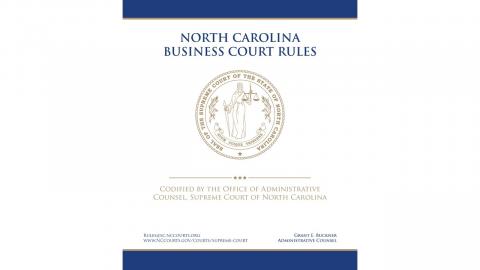 Business Court Rules cover