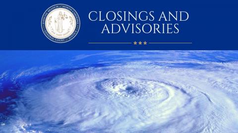 Hurricane Dorian closings and advisories
