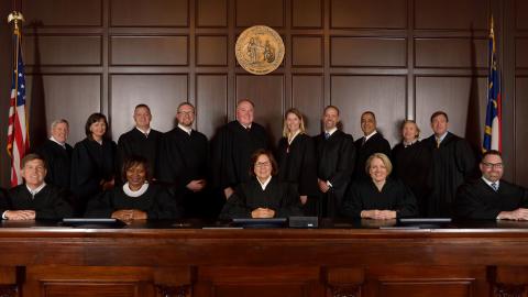 Court of Appeals judges in the courtroom