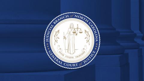 Judicial Branch seal on blue background