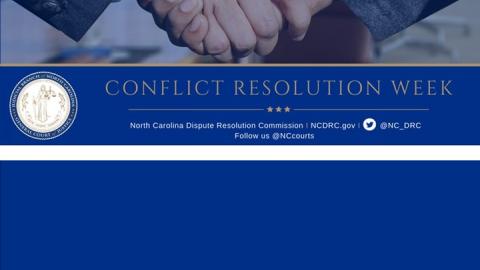 Conflict Resolution Week - shaking hands