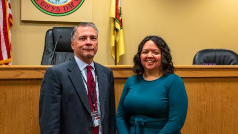 Cherokee Tribal Court Chief Judge Monty Beck and Associate Judge Sunshine Parker 