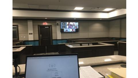 CRAVE Project from the judge's bench in New Hanover County CRAVE Project in New Hanover County Courtroom