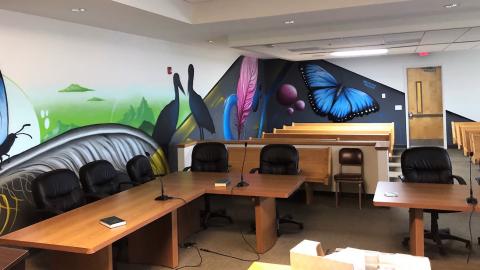 Rowan County Family Courtroom Mural 