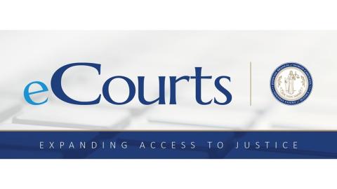 eCourts expanding access to justice logo