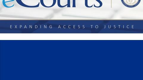 eCourts expanding access to justice logo