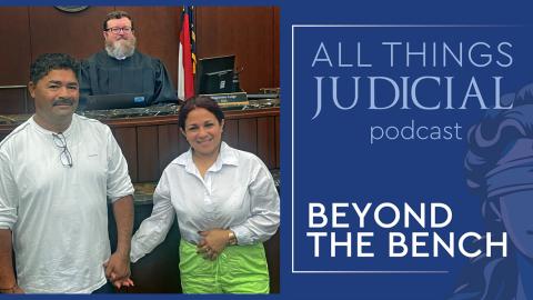 Javier and Marielis married by Wake County Magistrate Hill