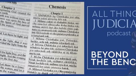 Native American and English translation of the Bible